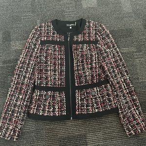 Karl Lagerfeld Tweed Pink and Black Jacket